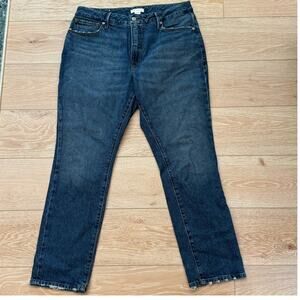 10/30 Good American Straight Leg Jeans Distressed Jeans
